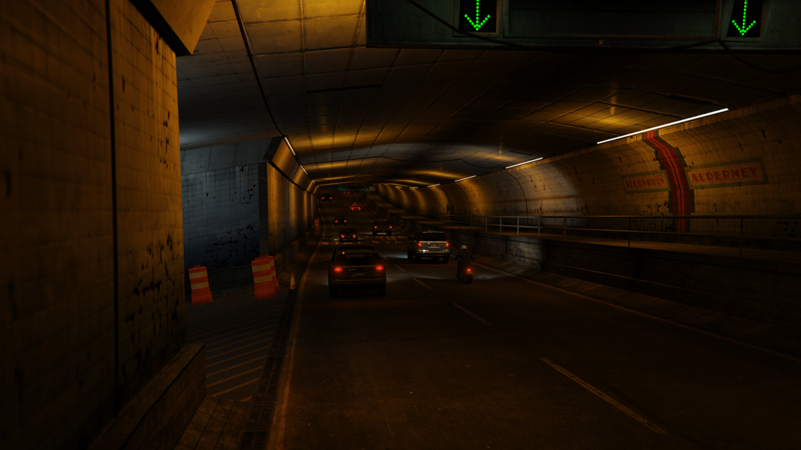 Tunnel routier souterrain
